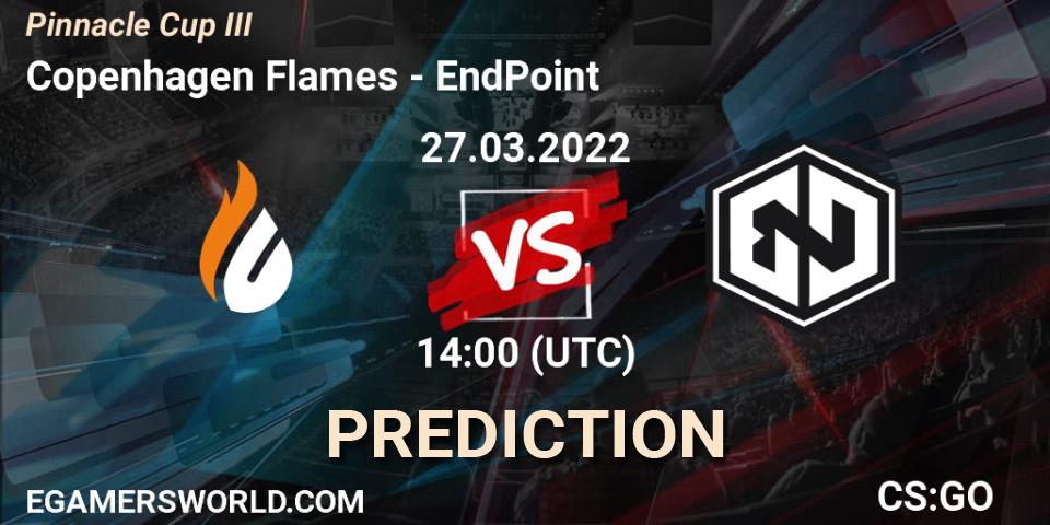 Pronósticos Copenhagen Flames - EndPoint. 27.03.22. Pinnacle Cup #3 - CS2 (CS:GO)