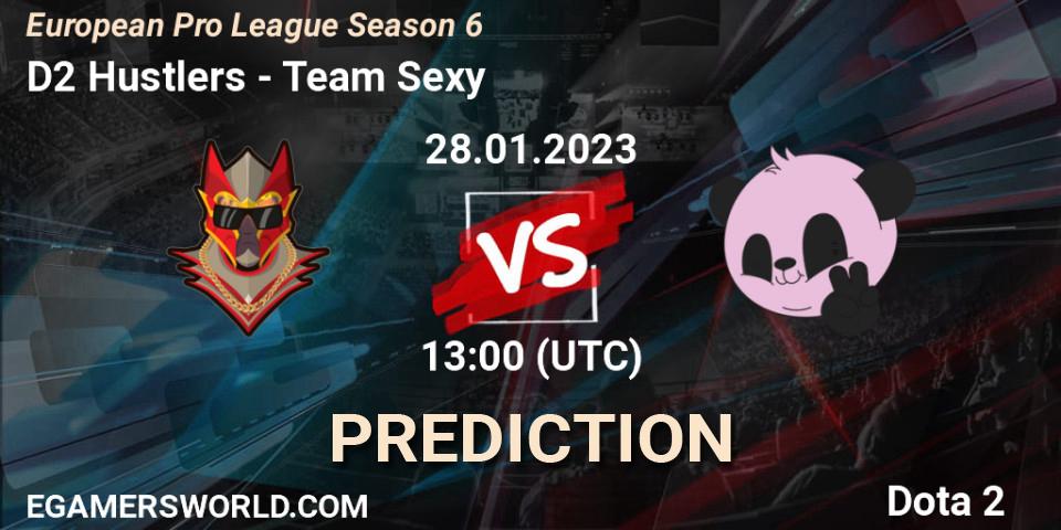 Pronósticos D2 Hustlers - Team Sexy. 28.01.23. European Pro League Season 6 - Dota 2