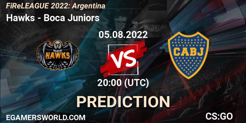Pronósticos Hawks - Boca Juniors. 05.08.22. FiReLEAGUE 2022: Argentina - CS2 (CS:GO)