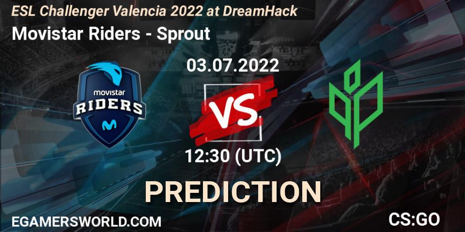 Pronósticos Movistar Riders - Sprout. 03.07.22. ESL Challenger Valencia 2022 at DreamHack - CS2 (CS:GO)
