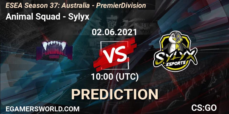 Pronósticos Animal Squad - Sylyx. 02.06.21. ESEA Season 37: Australia - Premier Division - CS2 (CS:GO)