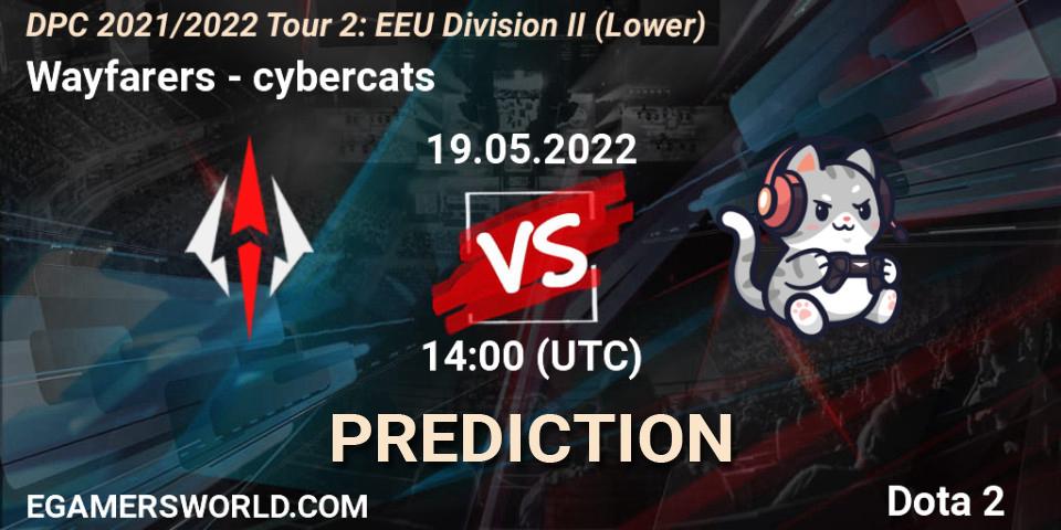 Pronósticos Wayfarers - cybercats. 19.05.2022 at 14:02. DPC 2021/2022 Tour 2: EEU Division II (Lower) - Dota 2