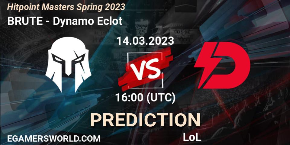 Pronósticos BRUTE - Dynamo Eclot. 17.02.23. Hitpoint Masters Spring 2023 - LoL