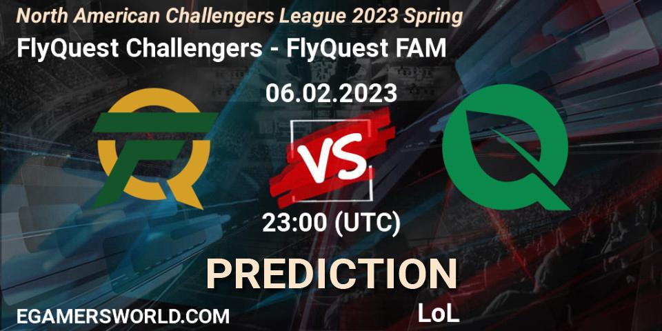 Pronósticos FlyQuest Challengers - FlyQuest FAM. 06.02.23. NACL 2023 Spring - Group Stage - LoL