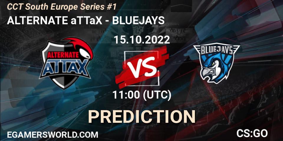 Pronósticos ALTERNATE aTTaX - BLUEJAYS. 15.10.2022 at 11:00. CCT South Europe Series #1 - Counter-Strike (CS2)