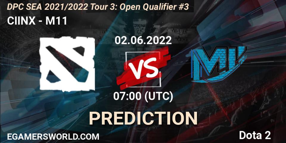Pronósticos CIINX - M11. 02.06.2022 at 07:00. DPC SEA 2021/2022 Tour 3: Open Qualifier #3 - Dota 2