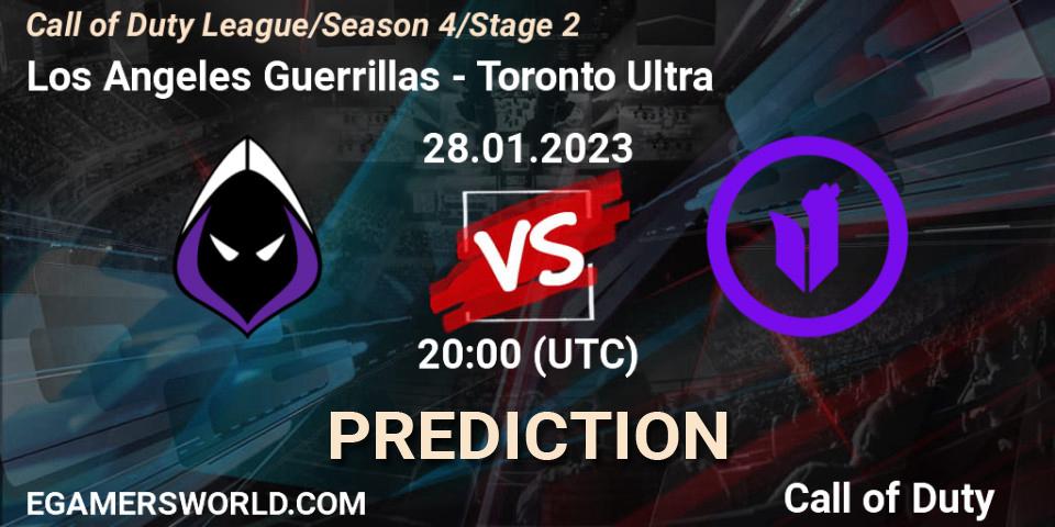 Pronósticos Los Angeles Guerrillas - Toronto Ultra. 28.01.23. Call of Duty League 2023: Stage 2 Major Qualifiers - Call of Duty