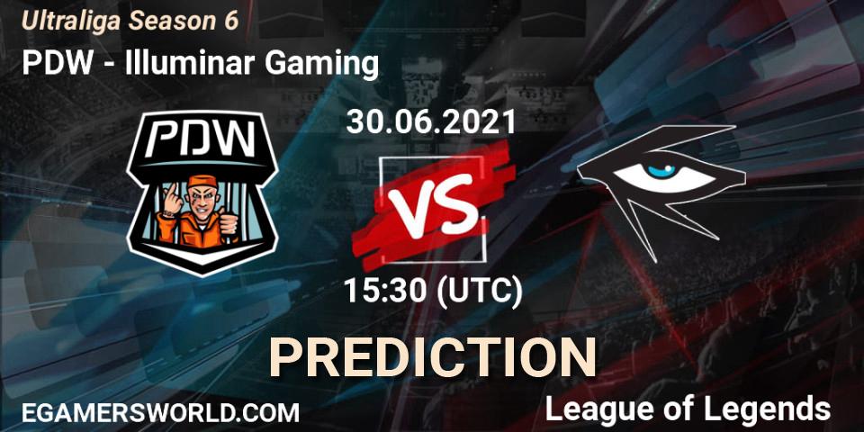 Pronósticos PDW - Illuminar Gaming. 09.06.2021 at 18:30. Ultraliga Season 6 - LoL