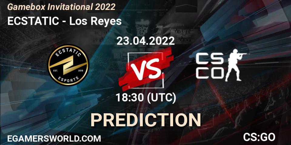 Pronósticos ECSTATIC - Los Reyes. 23.04.2022 at 18:20. Gamebox Invitational 2022 - Counter-Strike (CS2)