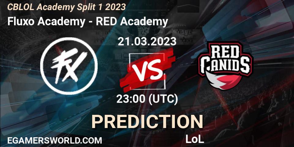 Pronósticos Fluxo Academy - RED Academy. 21.03.23. CBLOL Academy Split 1 2023 - LoL