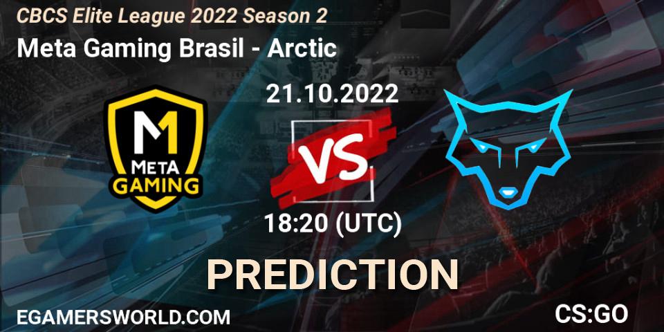 Pronósticos Meta Gaming Brasil - Arctic. 22.10.2022 at 00:10. CBCS Elite League 2022 Season 2 - Counter-Strike (CS2)