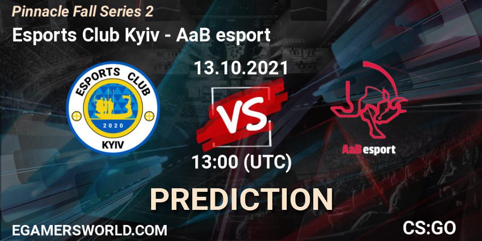 Pronósticos Esports Club Kyiv - AaB esport. 13.10.21. Pinnacle Fall Series #2 - CS2 (CS:GO)