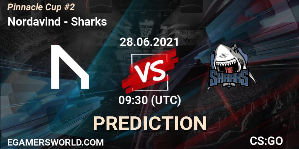 Pronósticos Nordavind - Sharks. 28.06.21. Pinnacle Cup #2 - CS2 (CS:GO)