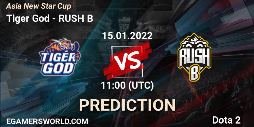 Pronósticos Tiger God - RUSH B. 15.01.22. Asia New Star Cup Season 2 - Dota 2