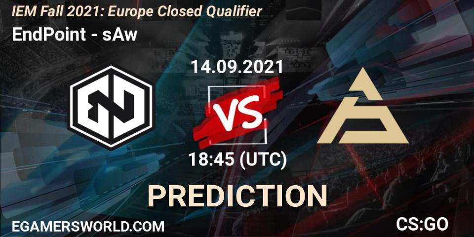 Pronósticos EndPoint - sAw. 14.09.2021 at 18:45. IEM Fall 2021: Europe Closed Qualifier - Counter-Strike (CS2)