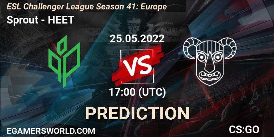 Pronósticos Sprout - HEET. 30.05.2022 at 11:00. ESL Challenger League Season 41: Europe - Counter-Strike (CS2)