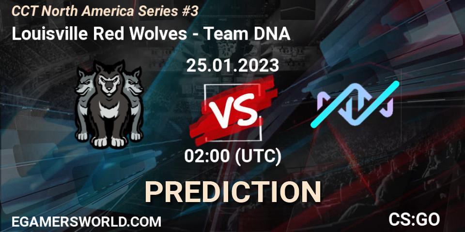 Pronósticos Louisville Red Wolves - Team DNA. 25.01.23. CCT North America Series #3 - CS2 (CS:GO)