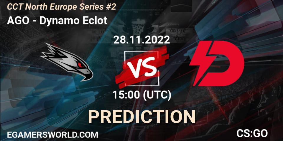 Pronósticos AGO - Dynamo Eclot. 28.11.2022 at 15:15. CCT North Europe Series #2 - Counter-Strike (CS2)