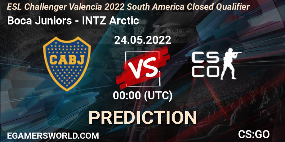 Pronósticos Boca Juniors - INTZ Arctic. 24.05.2022 at 00:00. ESL Challenger Valencia 2022 South America Closed Qualifier - Counter-Strike (CS2)