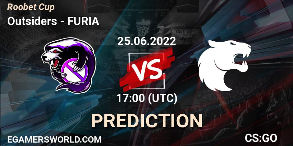 Pronósticos Outsiders - FURIA. 25.06.2022 at 17:00. Roobet Cup - Counter-Strike (CS2)