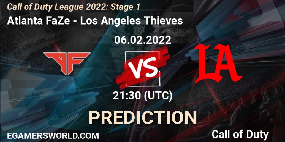 Pronósticos Atlanta FaZe - Los Angeles Thieves. 06.02.22. Call of Duty League 2022: Stage 1 - Call of Duty