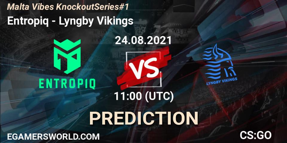 Pronósticos Entropiq - Lyngby Vikings. 24.08.2021 at 14:00. Malta Vibes Knockout Series #1 - Counter-Strike (CS2)