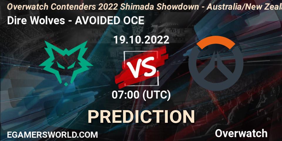 Pronósticos Dire Wolves - AVOIDED OCE. 19.10.22. Overwatch Contenders 2022 Shimada Showdown - Australia/New Zealand - October - Overwatch