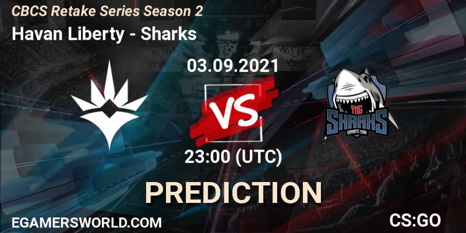 Pronósticos Havan Liberty - Sharks. 03.09.21. CBCS Retake Series Season 2 - CS2 (CS:GO)