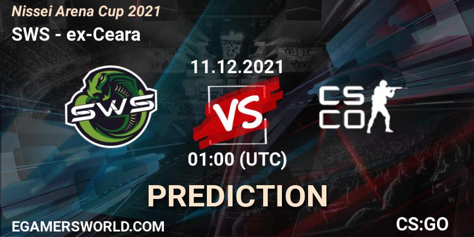 Pronósticos SWS - ex-Ceara. 11.12.2021 at 01:30. Nissei Arena Cup 2021 - Counter-Strike (CS2)
