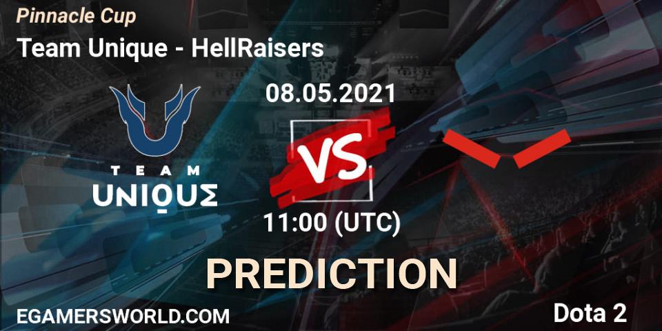 Pronósticos Team Unique - HellRaisers. 08.05.2021 at 11:03. Pinnacle Cup 2021 Dota 2 - Dota 2