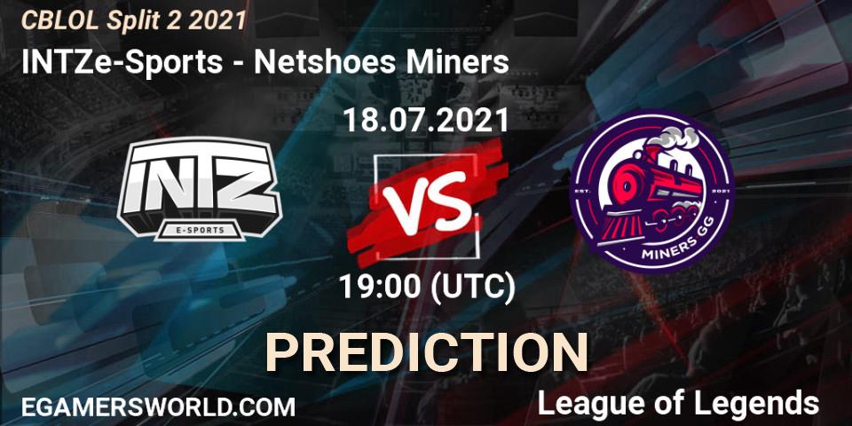 Pronósticos INTZ e-Sports - Netshoes Miners. 18.07.2021 at 19:00. CBLOL Split 2 2021 - LoL