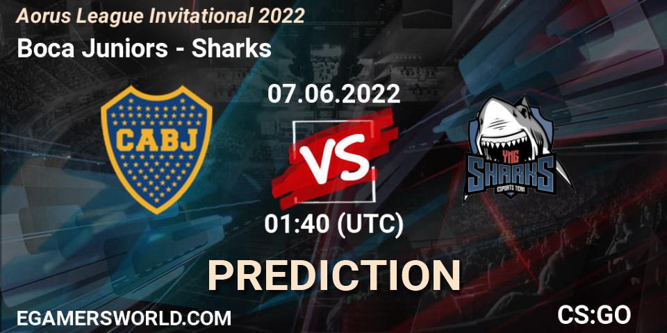 Pronósticos Boca Juniors - Sharks. 07.06.2022 at 01:30. Aorus League Invitational 2022 - Counter-Strike (CS2)