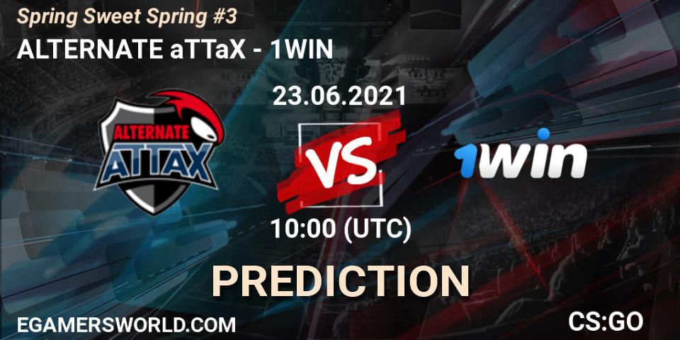 Pronósticos ALTERNATE aTTaX - 1WIN. 23.06.2021 at 10:00. Spring Sweet Spring #3 - Counter-Strike (CS2)