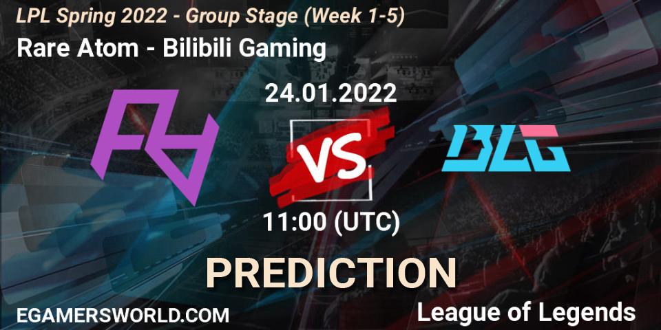 Pronósticos Rare Atom - Bilibili Gaming. 24.01.22. LPL Spring 2022 - Group Stage (Week 1-5) - LoL