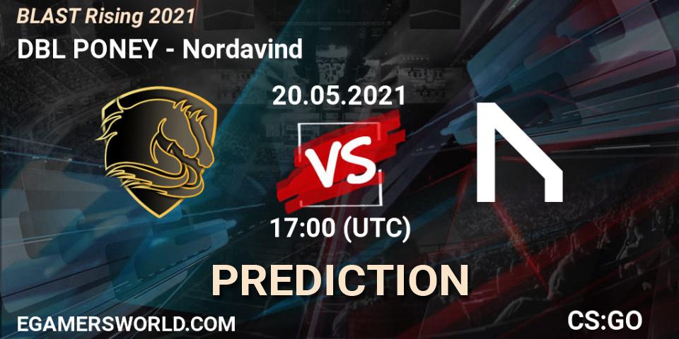 Pronósticos DBL PONEY - Nordavind. 20.05.21. BLAST Rising 2021 - CS2 (CS:GO)