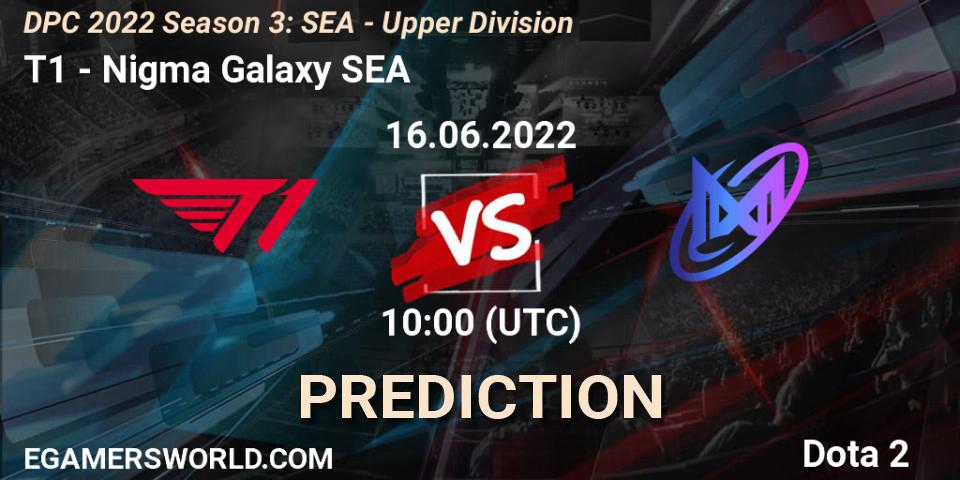 Pronósticos T1 - Nigma Galaxy SEA. 16.06.2022 at 10:02. DPC SEA 2021/2022 Tour 3: Division I - Dota 2