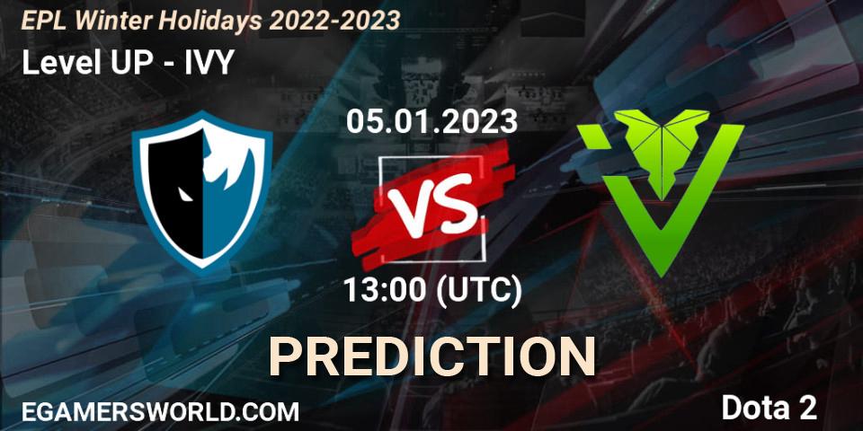 Pronósticos Level UP - IVY. 05.01.2023 at 13:04. EPL Winter Holidays 2022-2023 - Dota 2