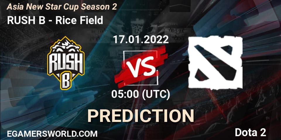 Pronósticos RUSH B - Rice Field. 17.01.22. Asia New Star Cup Season 2 - Dota 2