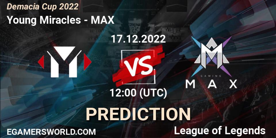 Pronósticos Young Miracles - MAX. 17.12.22. Demacia Cup 2022 - LoL
