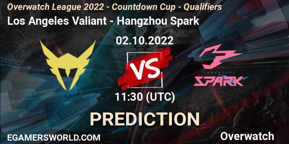 Pronósticos Los Angeles Valiant - Hangzhou Spark. 02.10.22. Overwatch League 2022 - Countdown Cup - Qualifiers - Overwatch