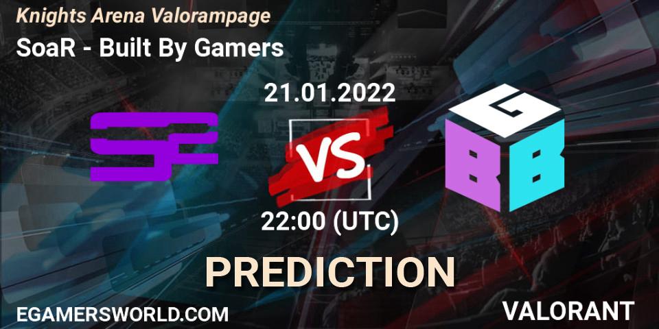 Pronósticos SoaR - Built By Gamers. 21.01.2022 at 22:00. Knights Arena Valorampage - VALORANT