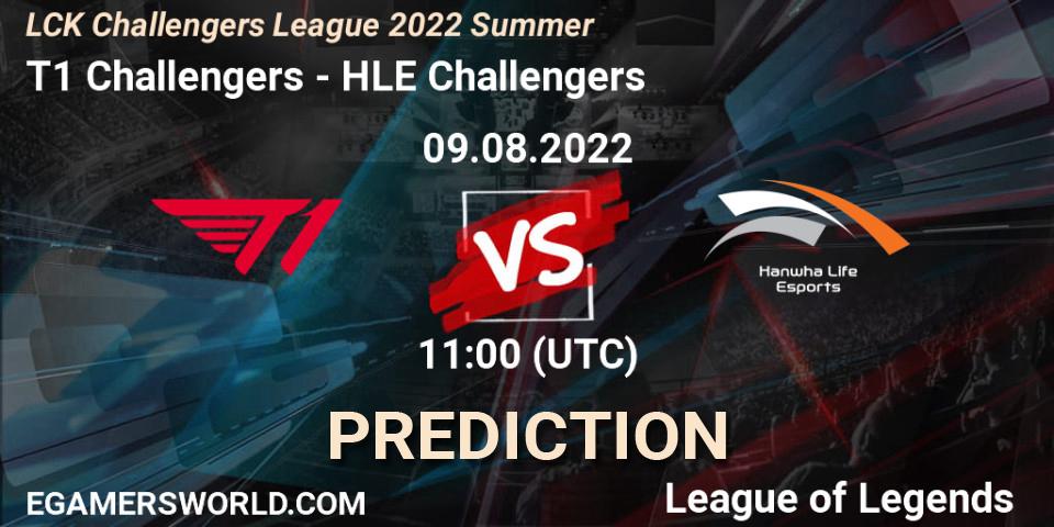 Pronósticos T1 Challengers - HLE Challengers. 09.08.22. LCK Challengers League 2022 Summer - LoL