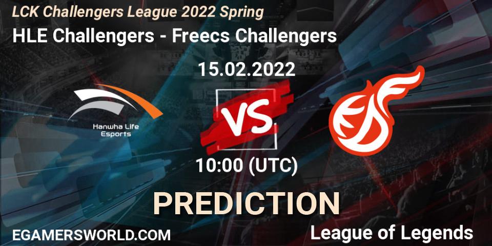 Pronósticos HLE Challengers - Freecs Challengers. 15.02.2022 at 10:00. LCK Challengers League 2022 Spring - LoL
