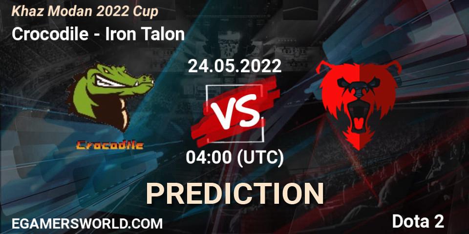 Pronósticos Crocodile - Iron Talon. 24.05.2022 at 04:14. Khaz Modan 2022 Cup - Dota 2