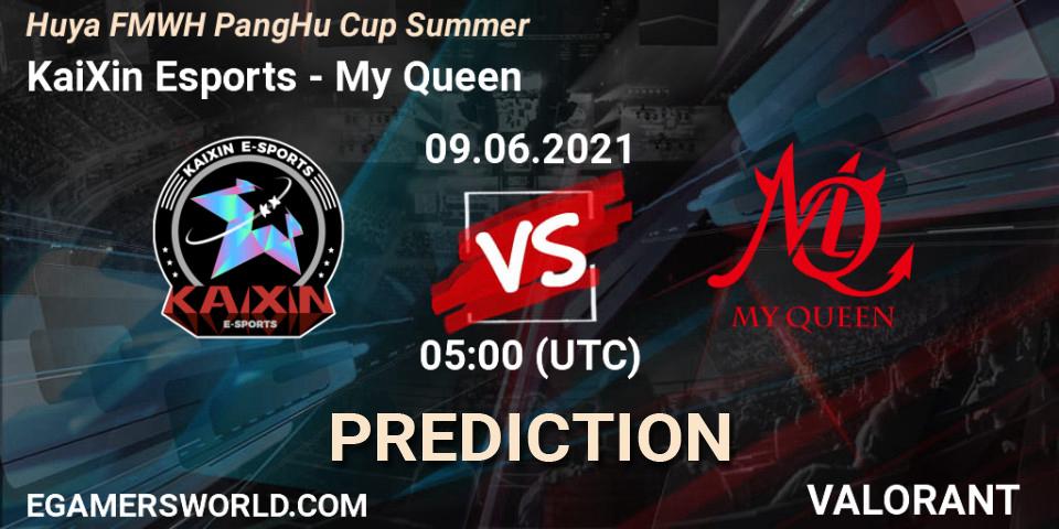 Pronósticos KaiXin Esports - My Queen. 09.06.2021 at 05:00. Huya FMWH PangHu Cup Summer - VALORANT