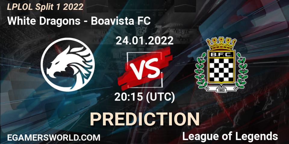 Pronósticos White Dragons - Boavista FC. 24.01.22. LPLOL Split 1 2022 - LoL
