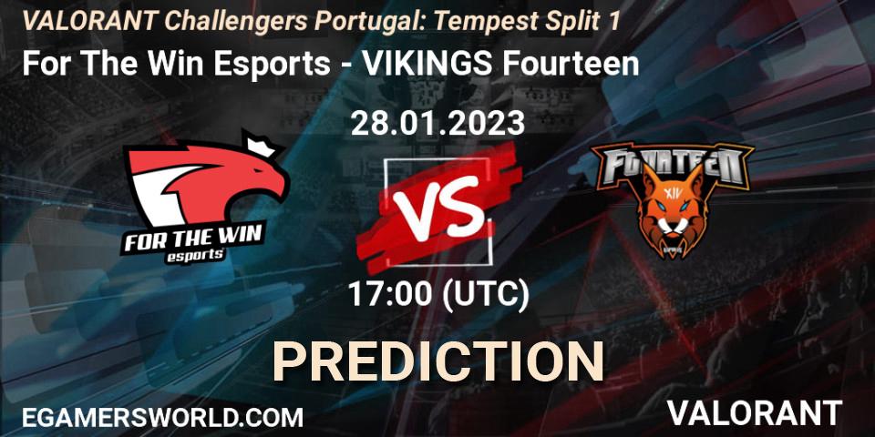 Pronósticos For The Win Esports - VIKINGS Fourteen. 28.01.23. VALORANT Challengers 2023 Portugal: Tempest Split 1 - VALORANT