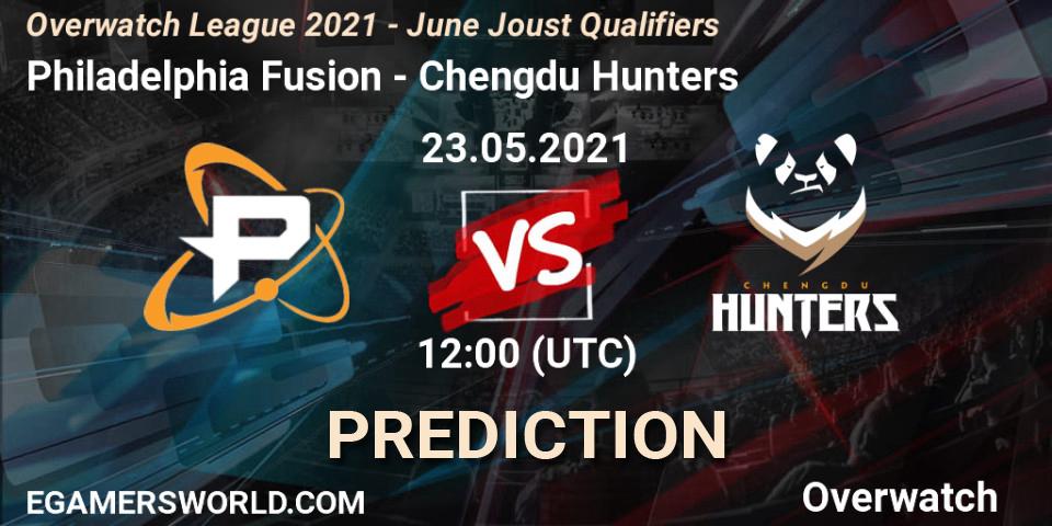 Pronósticos Philadelphia Fusion - Chengdu Hunters. 23.05.21. Overwatch League 2021 - June Joust Qualifiers - Overwatch