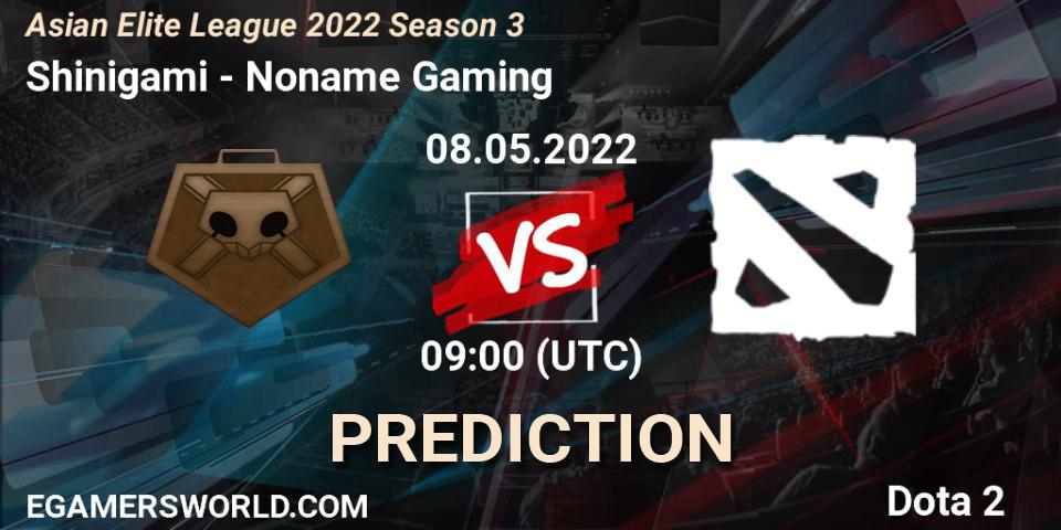 Pronósticos Shinigami - Noname Gaming. 08.05.2022 at 08:57. Asian Elite League 2022 Season 3 - Dota 2