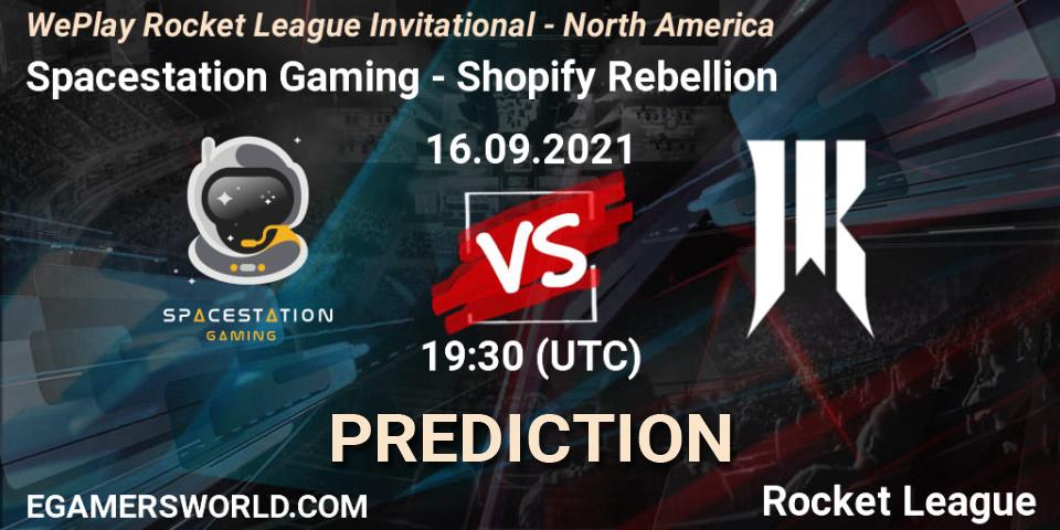 Pronósticos Spacestation Gaming - Shopify Rebellion. 16.09.2021 at 19:30. WePlay Rocket League Invitational - North America - Rocket League